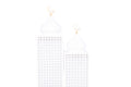 Ramadan lanterns set of 2 White