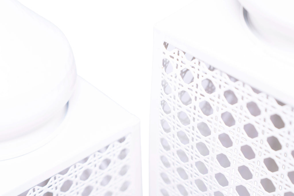 Ramadan lanterns set of 2 White