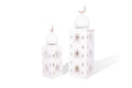 White Mosque Lantern set of 2